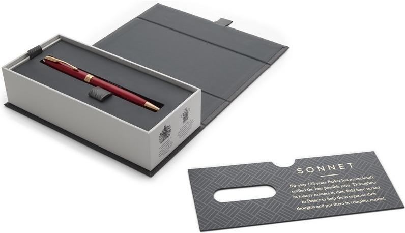 

Ручка шариковая Parker Sonnet Core K539 LaqRed GT M черные чернила коробка [1931476], Ручка шариковая Parker Sonnet Core K539 LaqRed GT M черные чернила коробка 1931476