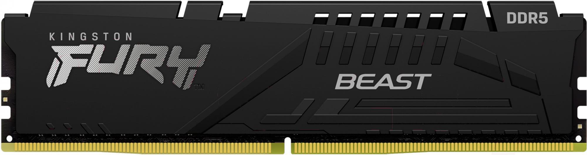 

Оперативная память Kingston Fury Beast [KF556C40BB-16], 16GB PC5-44800U DDR5-5600 Kingston Fury Beast (KF556C40BB-16) CL40