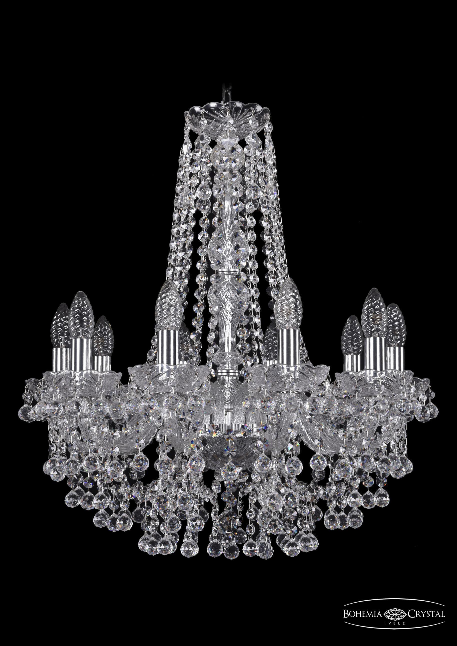 

Подвесная люстра Bohemia Ivele Crystal 1409/10/195/h-63/Ni