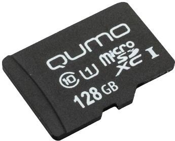 

Карта памяти Qumo microSDXC 128GB без адаптера (QM128GMICSDXC10U3NA)