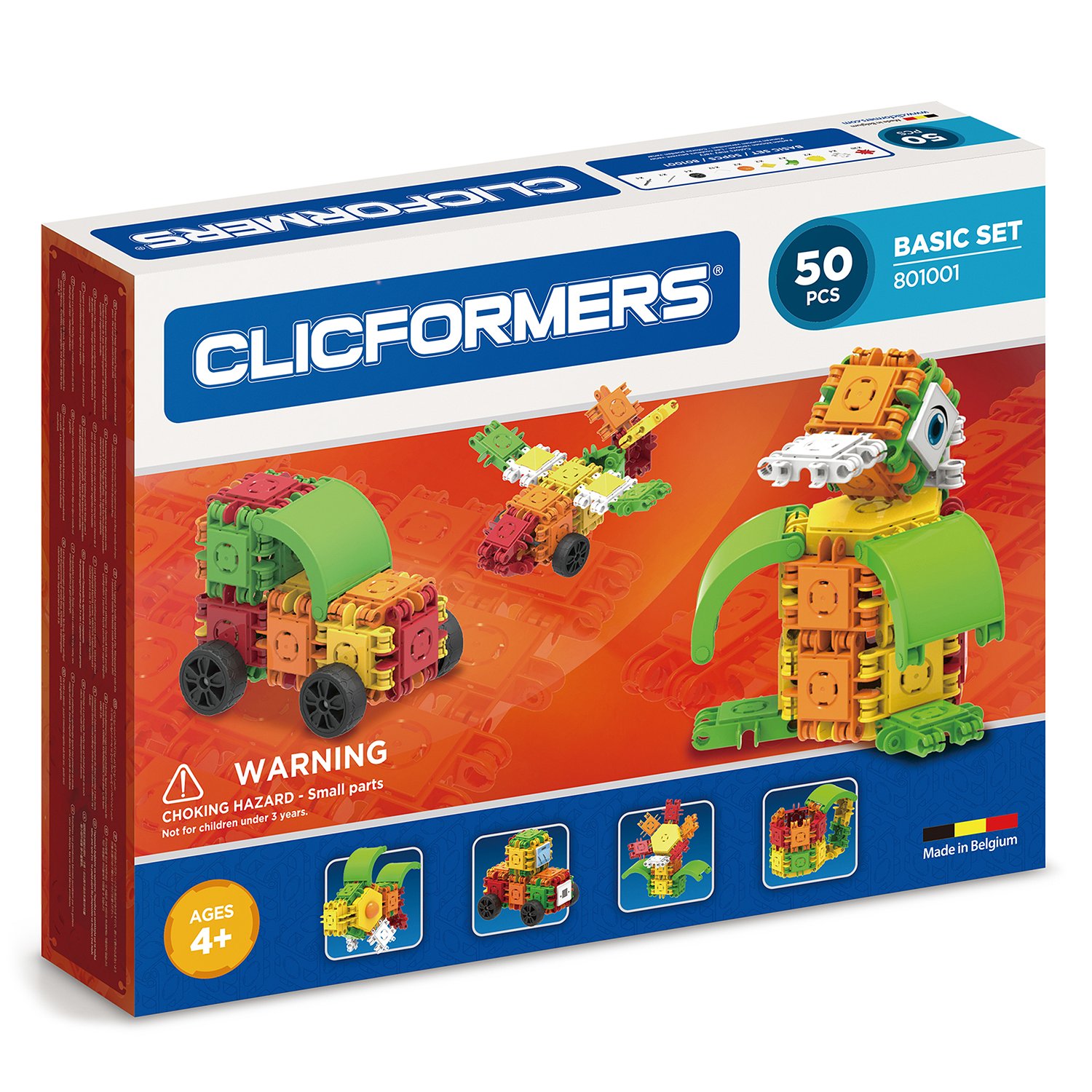 

Конструктор Clicformers Basic Set 801001 (50эл), Basic Set 50эл