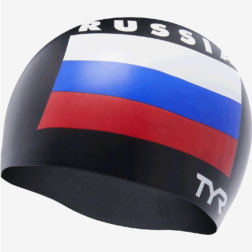 

Шапочка для плавания Tyr Russia Silicone Swim Cap черный [LCSRUS/001], Russia Silicone Swim Cap