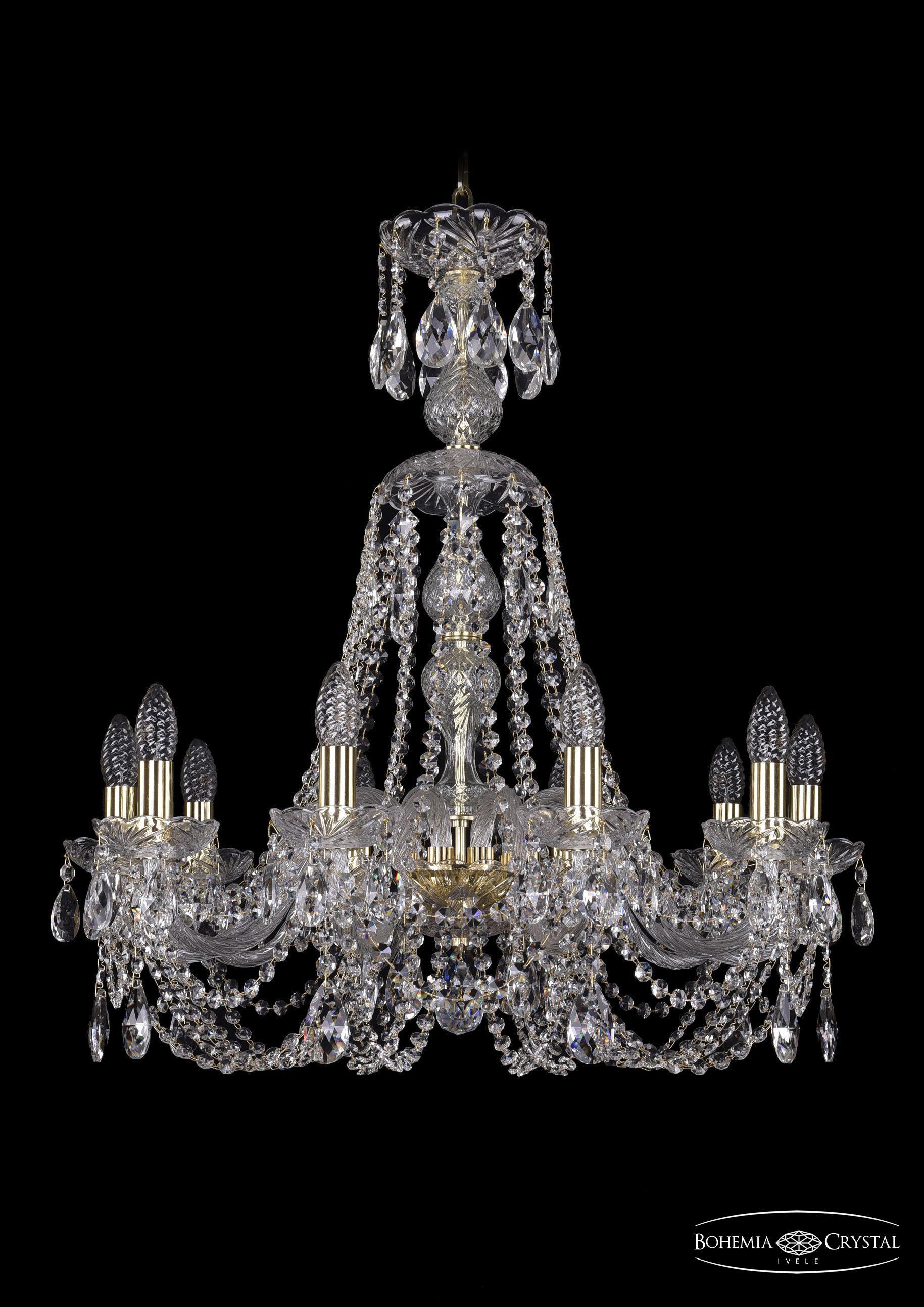 

Подвесная люстра Bohemia Ivele Crystal 1406/10/240/XL-74/G