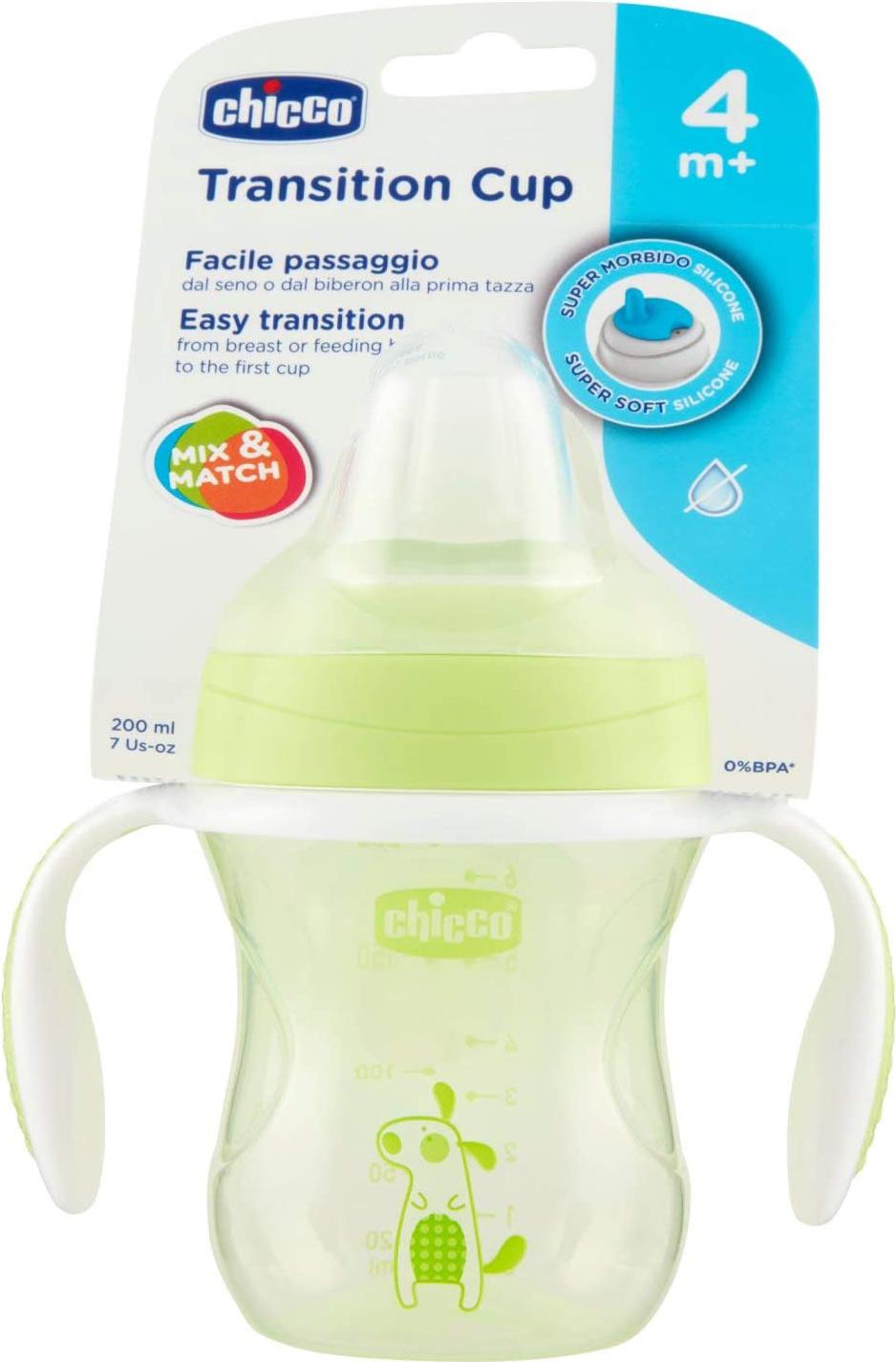 

Поильник Chicco Transition Cup 340728530 салатовый [00006911300000], Поильник Chicco Transition Cup 340728530 00006911300000 салатовый/желтый