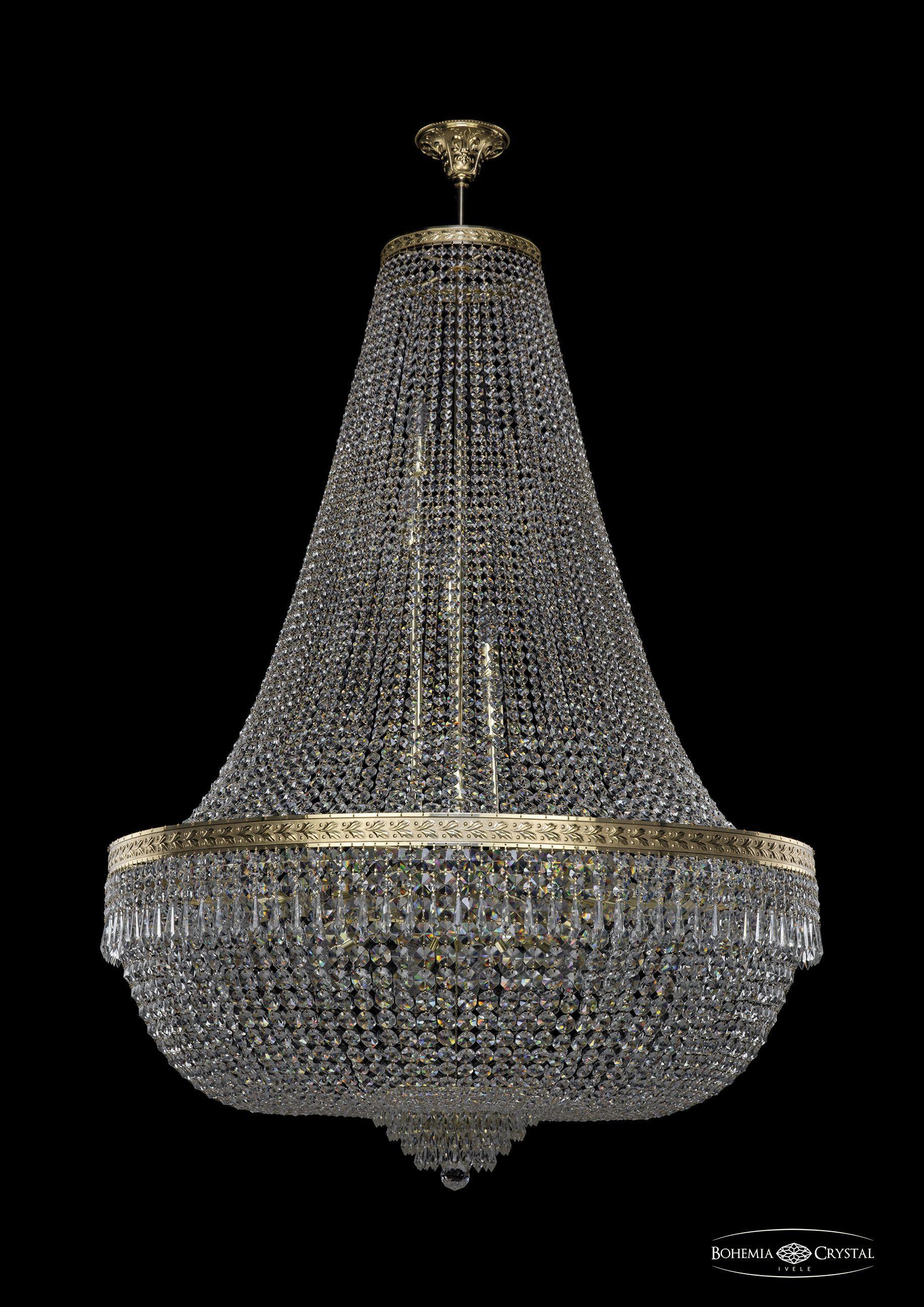 

Люстра на штанге Bohemia Ivele Crystal 19271/H2/100IV G