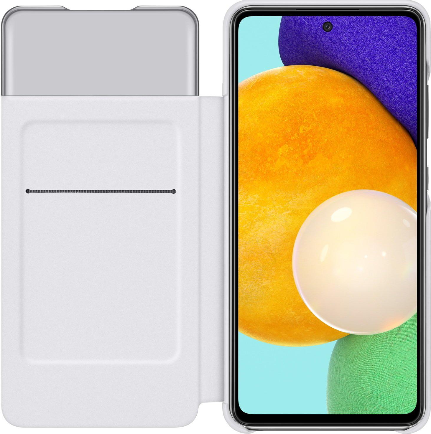 

Чехол для телефона Samsung S View Wallet Cover для A52 белый [EF-EA525PWEGRU], S View Wallet Cover для A52
