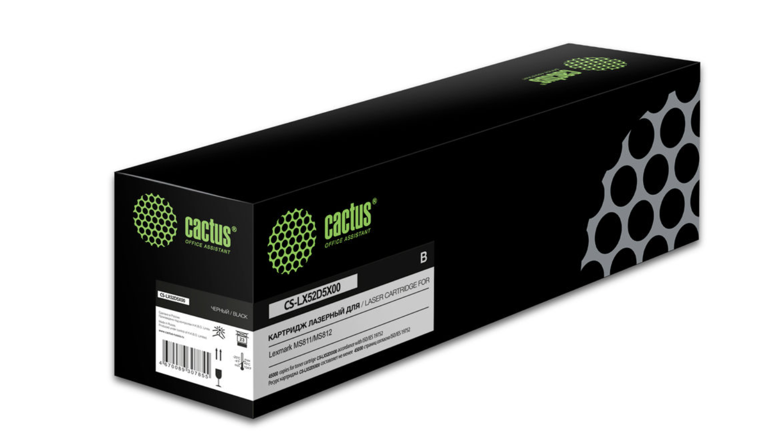 

Картридж лазерный Cactus 52D5X00 черный (CS-LX52D5X00)