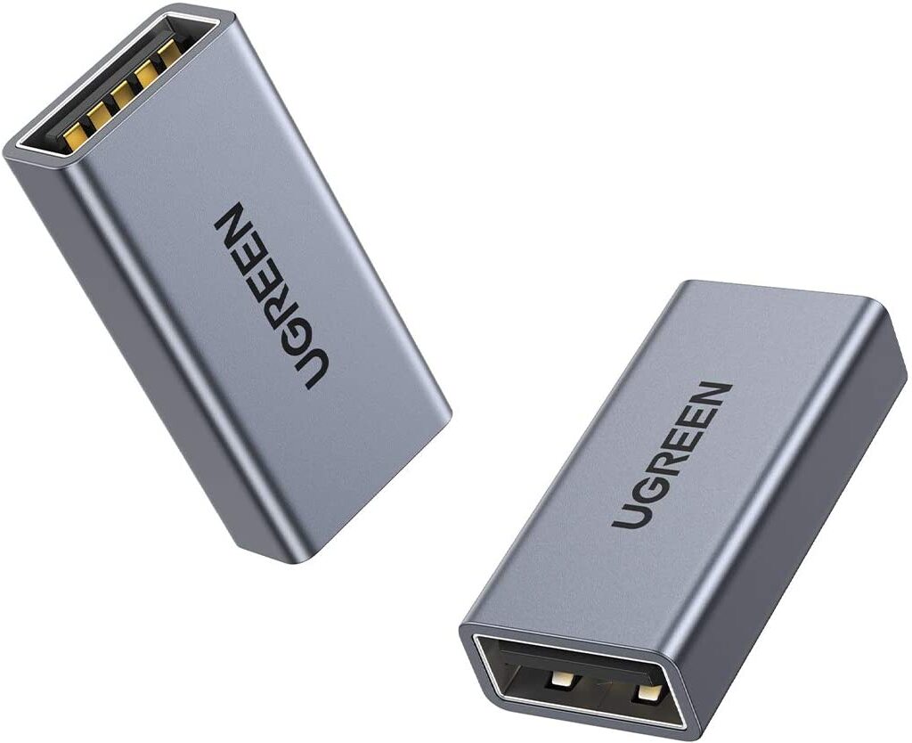 

Переходник UGREEN US381-20119 USB 3.0 (F) to USB 3.0 (F), Скорость до 5 Гбит/с UGREEN USB3.0 A/F to A/F Adapter Aluminum Case US381 (20119)