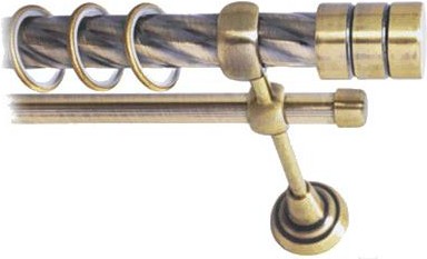 

Карниз Lm Decor Цилиндр 088 2р витой 25/16мм 2.8м антик