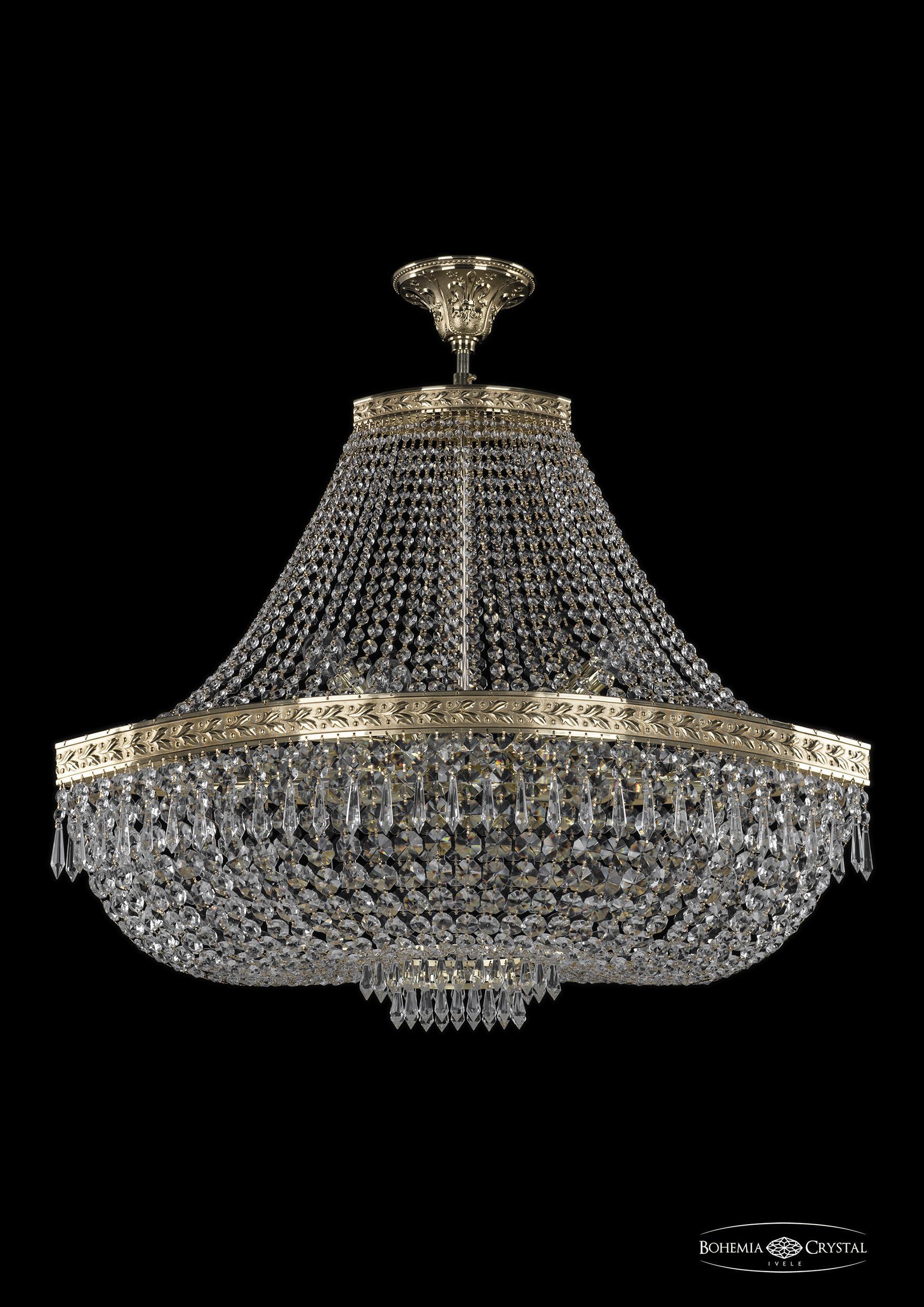 

Люстра на штанге Bohemia Ivele Crystal 19273/H1/80IV G