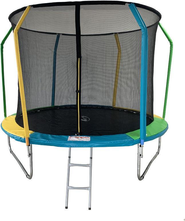 

Батут Sport Elite Fly 10 ft-305 см с защитной сеткой внутрь и лестницей, 10FT 3,05м FLY фиберглас с защитной сеткой внутрь и лестницей