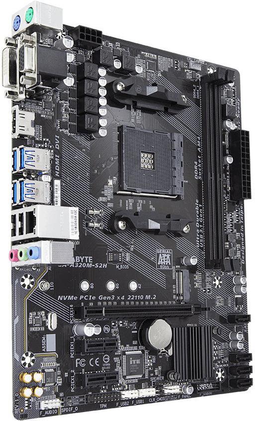 

Материнская плата Gigabyte GA-A320M-S2H V1.1, GA-A320M-S2H V1.1