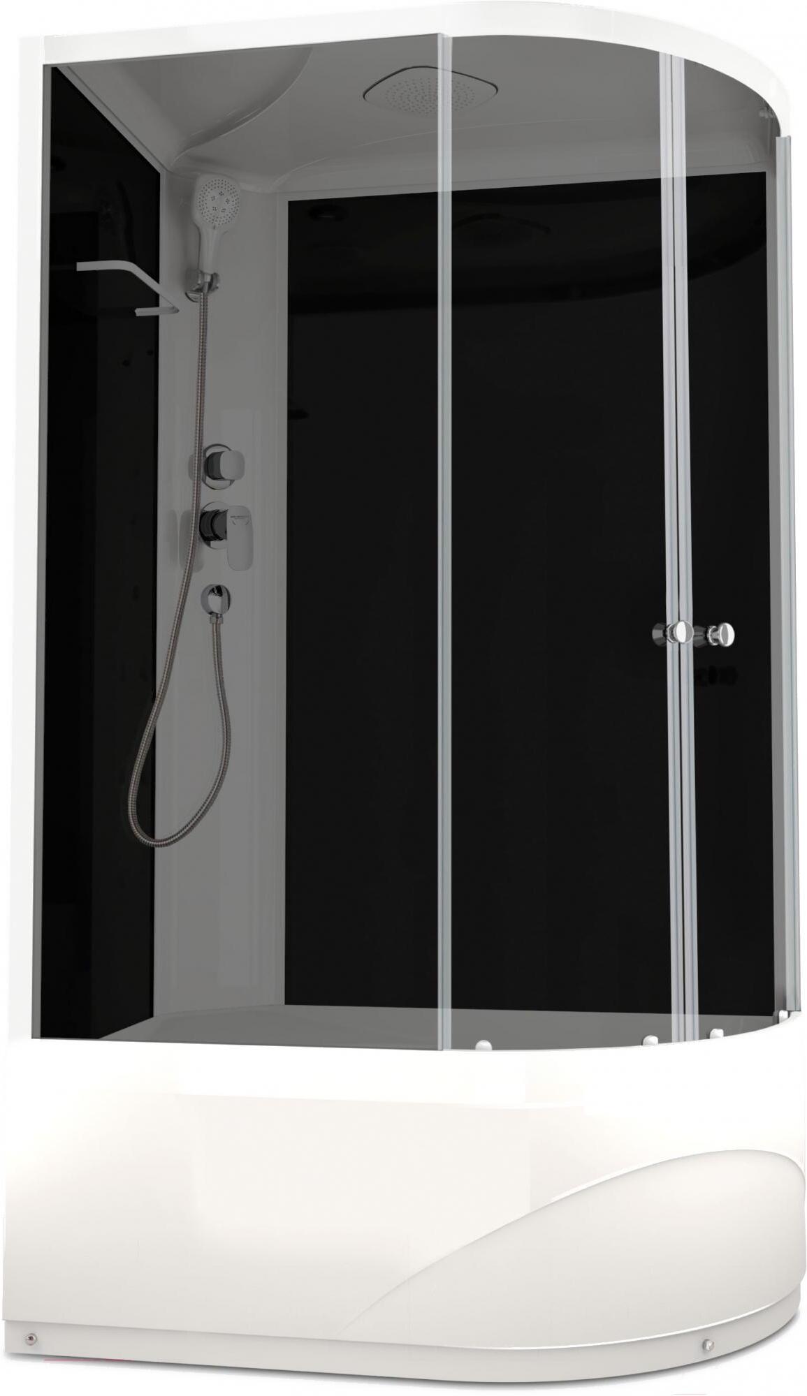 

Душевая кабина Domani-Spa Delight 128 high L черное тонированное (DS01D128LHBT00), Душевая кабина Domani-Spa Delight 128 high L DS01D128LHBT00 черное тонированное