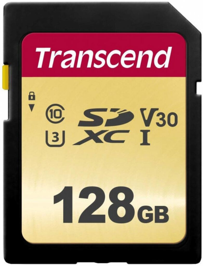 

Карта памяти Transcend 128GB SDXC Class 10 UHS-I U3 V30 R95, W60MB/s [TS128GSDC500S], Карта памяти Transcend Флеш SD 128GB SDХC UHS-I U3, MLC TS128GSDC500S