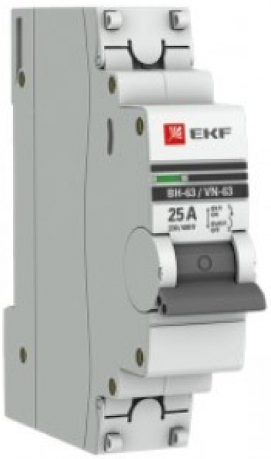 

Выключатель нагрузки EKF 1P 25А ВН-63 EKF PROxima [SL63-1-25-pro], Выключатель нагрузки EKF 1P 25А ВН-63 EKF PROxima SL63-1-25-pro