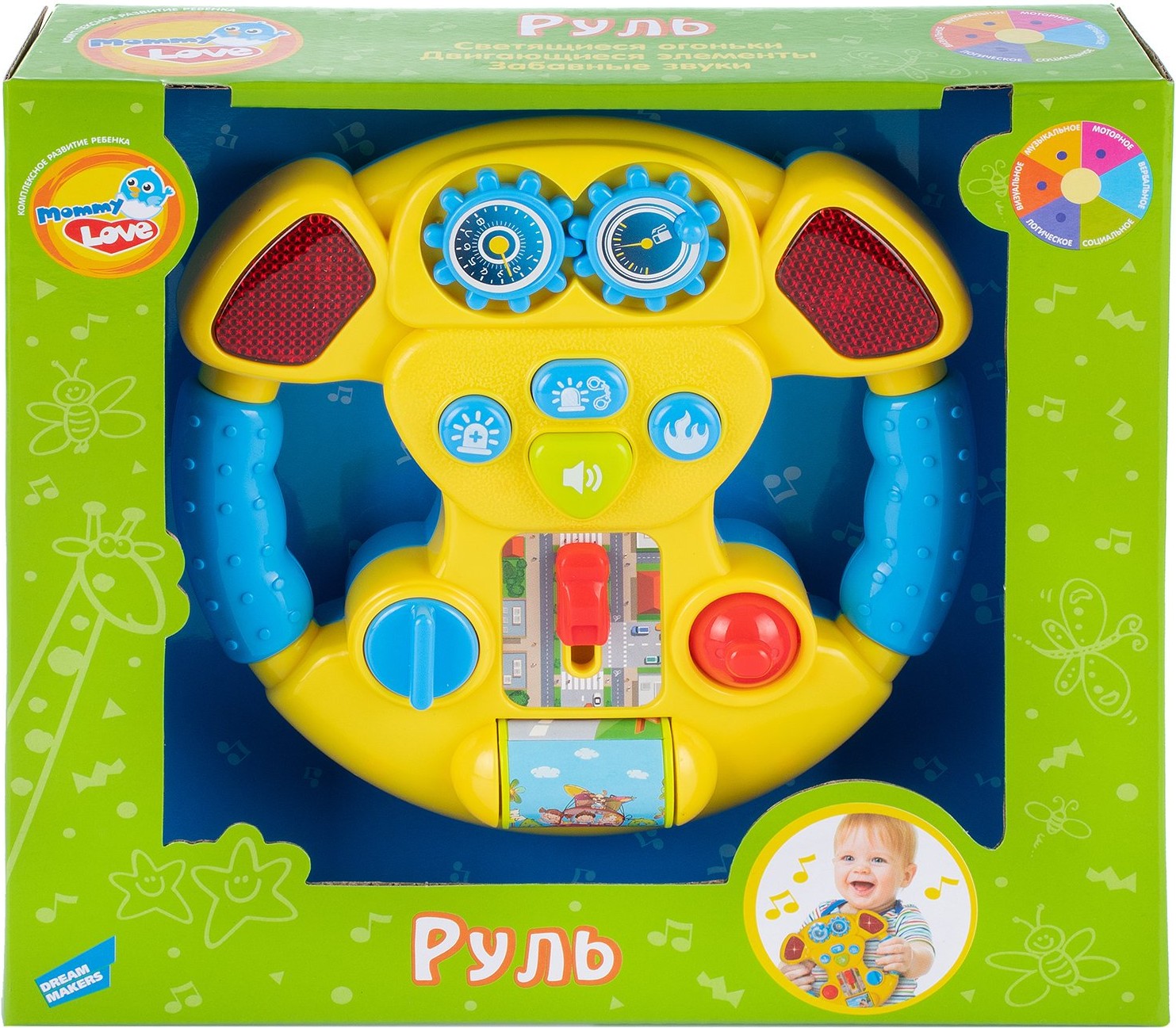 

Музыкальная игрушка Dream Makers Руль [60095], Музыкальная игрушка Dream Makers Руль 60095