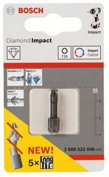 

Бита Bosch T25 25 мм [2.608.522.046], Бита Bosch T25 25 мм 2.608.522.046