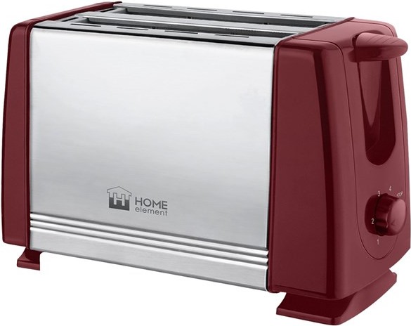 

Тостер Home Element HE-TS500 бордовый гранат [HE-TS500 бордовый гранат], Тостер Home Element HE-TS500 бордовый гранат