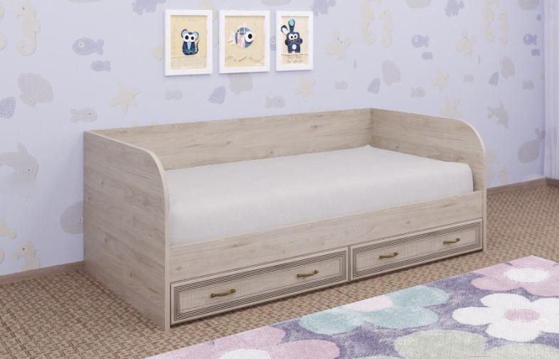 

Кровать Лером Карина КР-1042-ГС 90x190 гикори джексон светлый