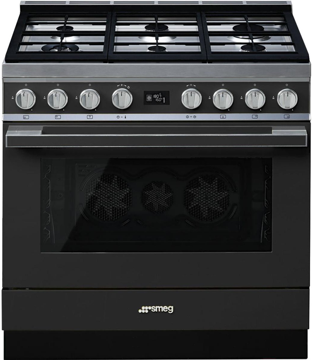 

Плита газовая Smeg CPF9GPAN, Кухонная плита Smeg CPF9GPAN Black
