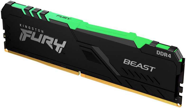 

Оперативная память Kingston 32GB DDR4 2666 DIMM [KF426C16BBA/32], Оперативная память Kingston FURY Beast RGB 32GB DDR4 PC4-21300 (KF426C16BBA/32)