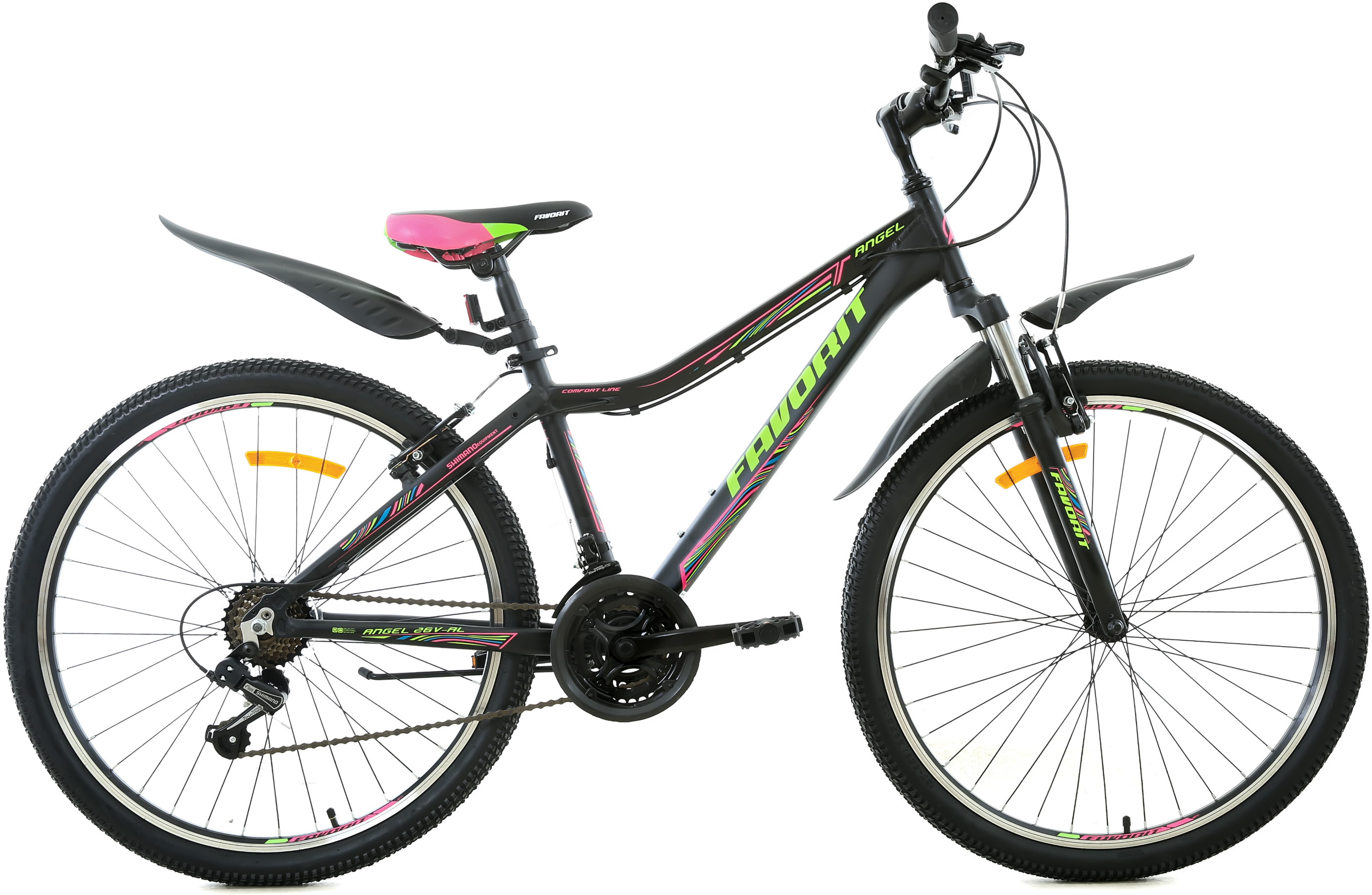 

Велосипед Favorit Angel 26'' V рама 15 дюймов 2020 черный [ANG26V.15BK], Велосипед Favorit Angel 26 V (черный, 2020)