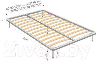 

Ортопедическое основание Askona С ламелями 120x200