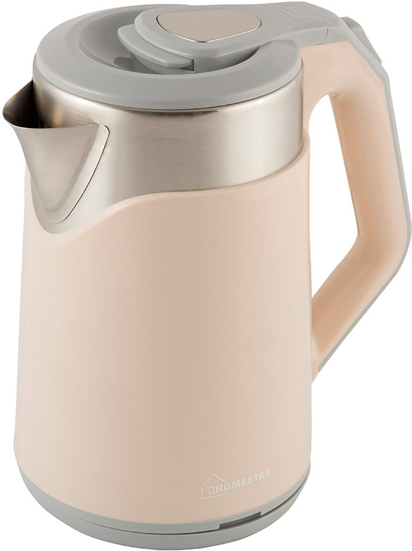 

Электрочайник HomeStar HS-1019 стальной/розовый