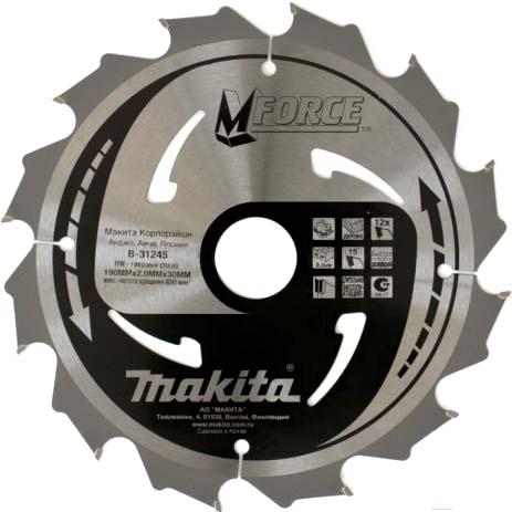 

Диск пильный Makita 190х30/20/16 мм 12 зуб по дереву [B-31245], 190х30/20/16 мм 12 зуб по дереву