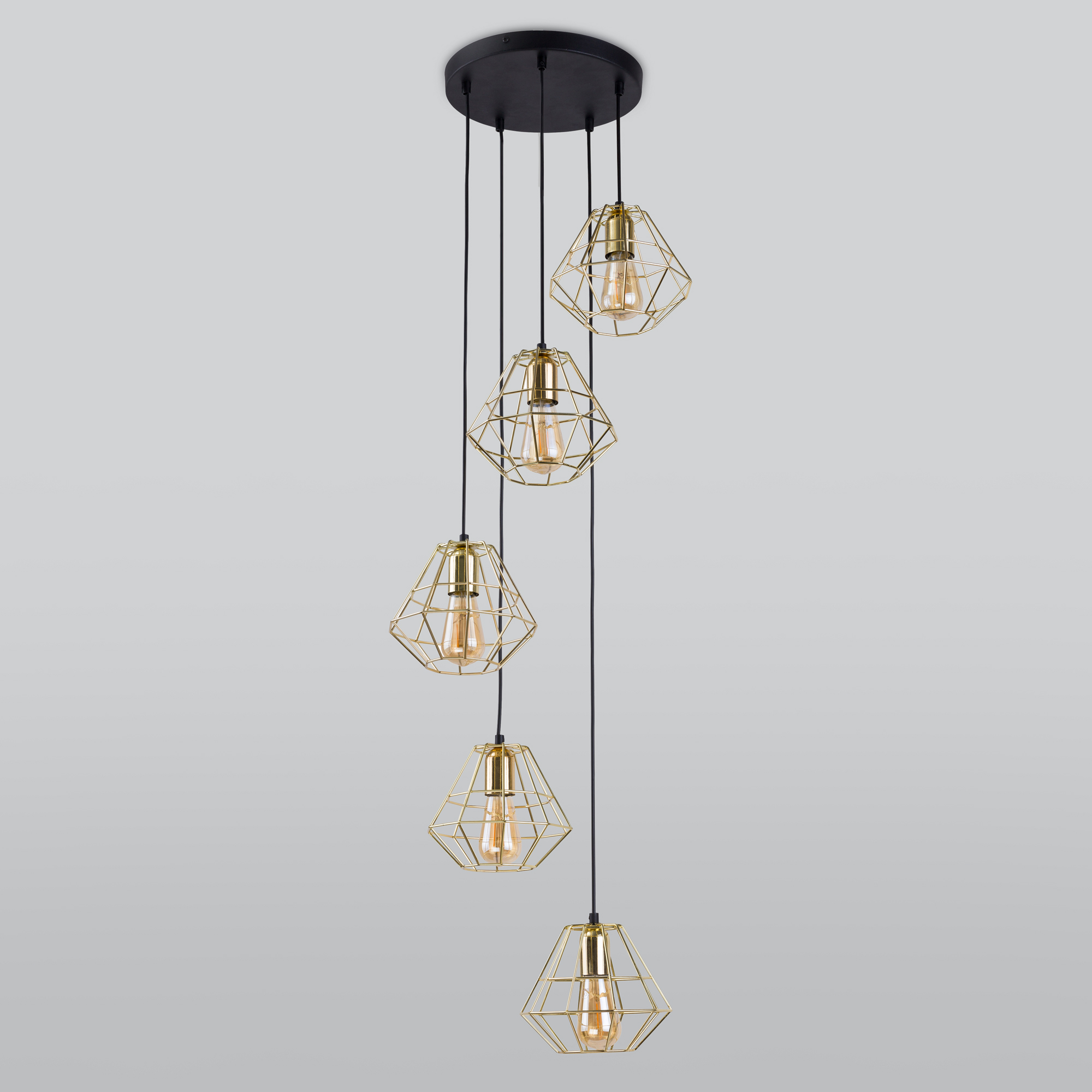 

Подвесной светильник TK Lighting 2576 Diamond Gold, 2576