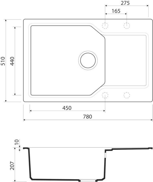 

Кухонная мойка Omoikiri Yonaka 78-LB-GR Artgranit серый [4993339], Yonaka 78-LB-GR Artgranit