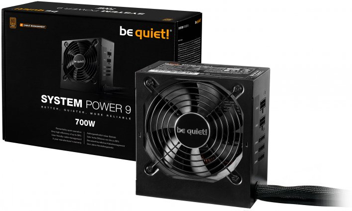 

Блок питания be quiet! 700W System Power 9 [BN303], Блок питания be quiet! System Power 9 700W CM (BN303)