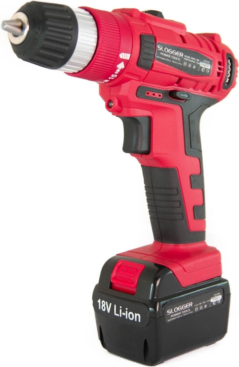 

Дрель-шуруповерт Slogger CD318Li красный, CD318Li