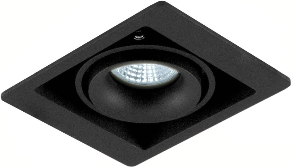 

Встраиваемый точечный светильник Donolux DL18615/01WW-SQ Shiny black/Black