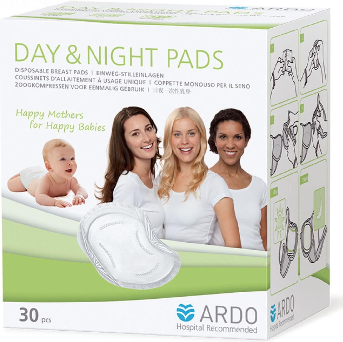 

Прокладки для бюстгальтера Ardo Одноразовые DayNight Pads 30 шт