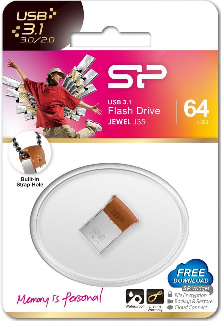 

USB Flash Silicon-Power Jewel J35 USB3.1 Drive 64Gb, Jewel J35 USB3.1 Drive 64Gb