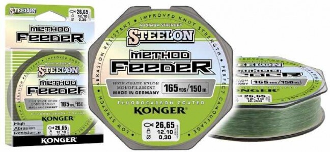 

Леска монофильная KONGER STEELON METHOD FEEDER 150 м 0,25 мм [257150025], Леска монофильная KONGER STEELON METHOD FEEDER 150 м 0,25 мм 257150025