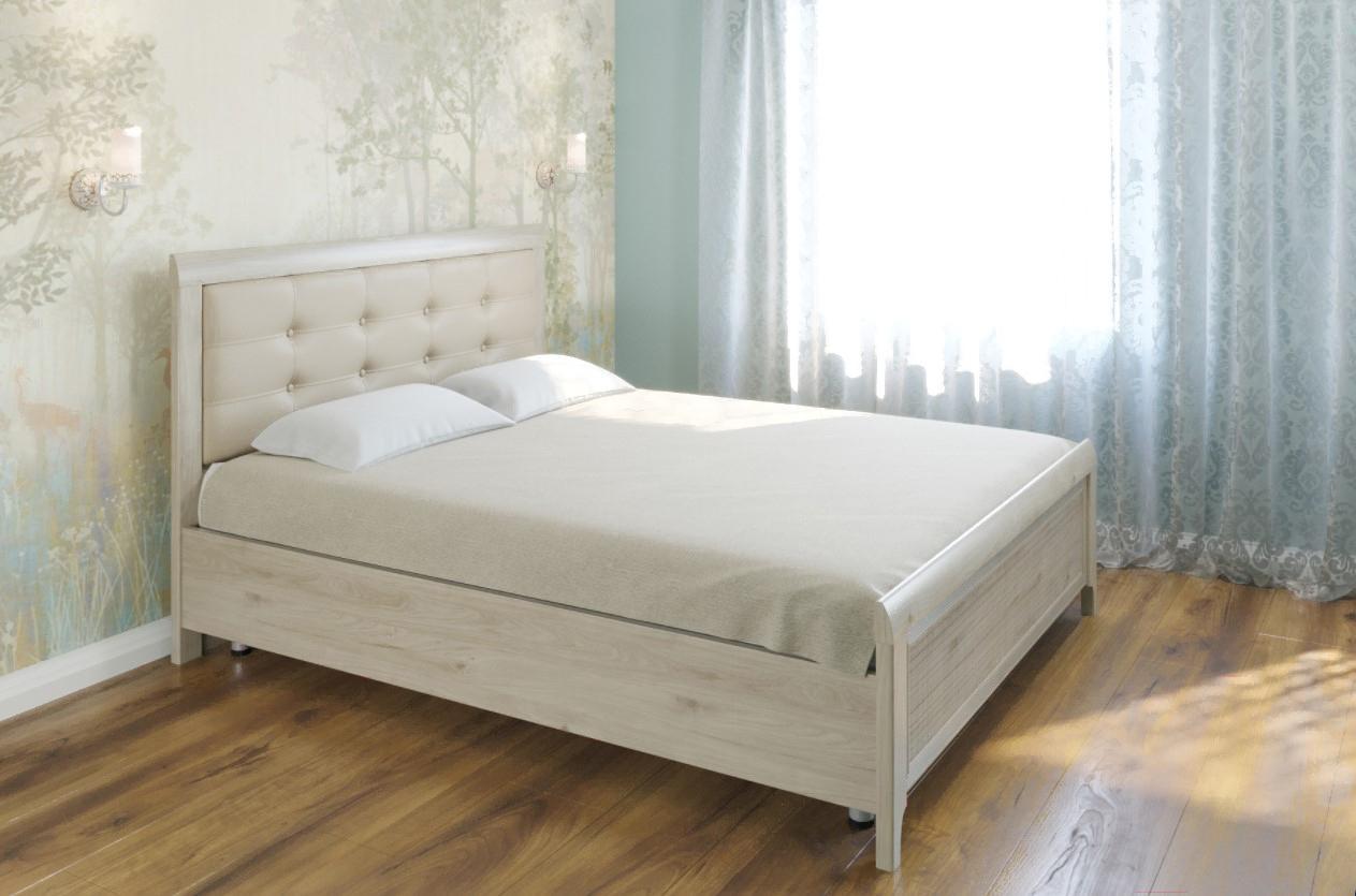 

Кровать Лером Карина КР-2033-ГС 160x200 гикори джексон светлый