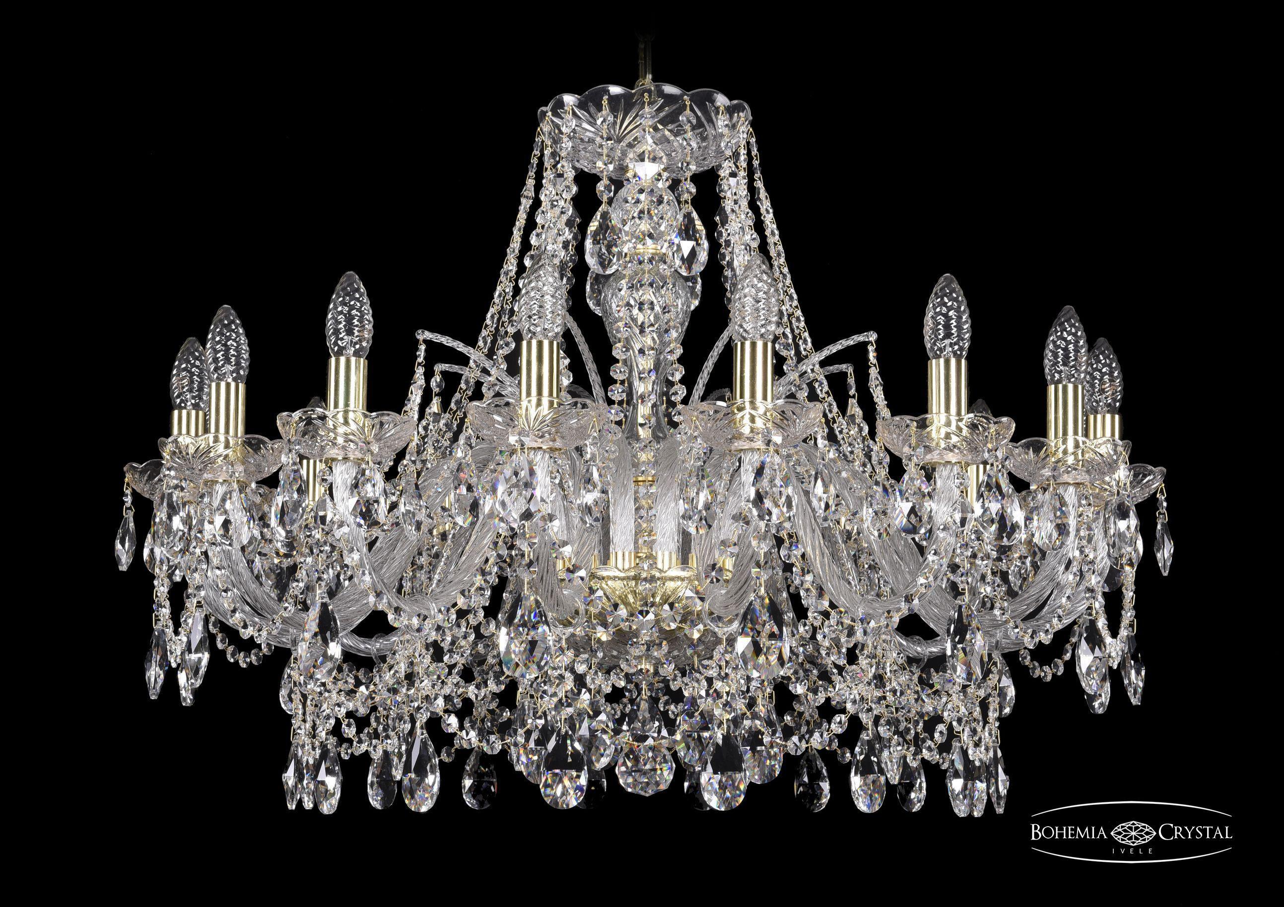 

Подвесная люстра Bohemia Ivele Crystal 1411/16/300/G