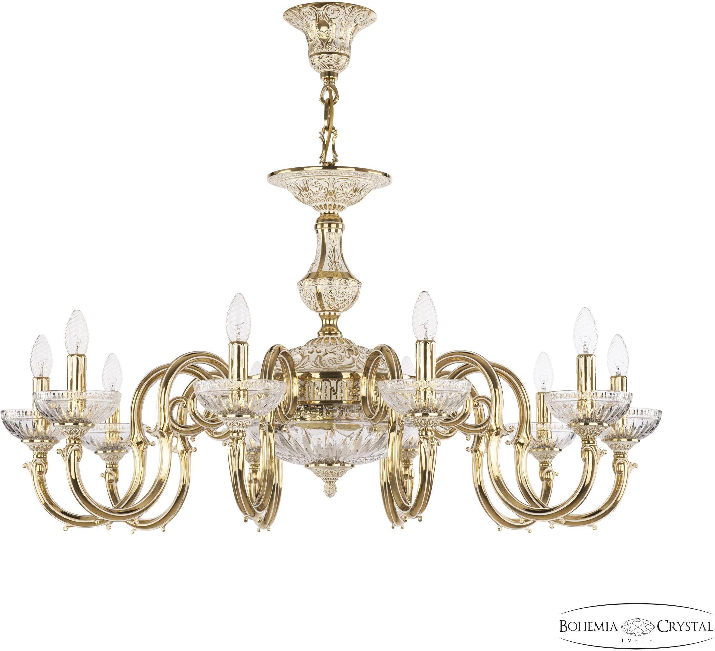 

Подвесная люстра Bohemia Ivele Crystal 72203P/10/300 GW P Clear/M-1G