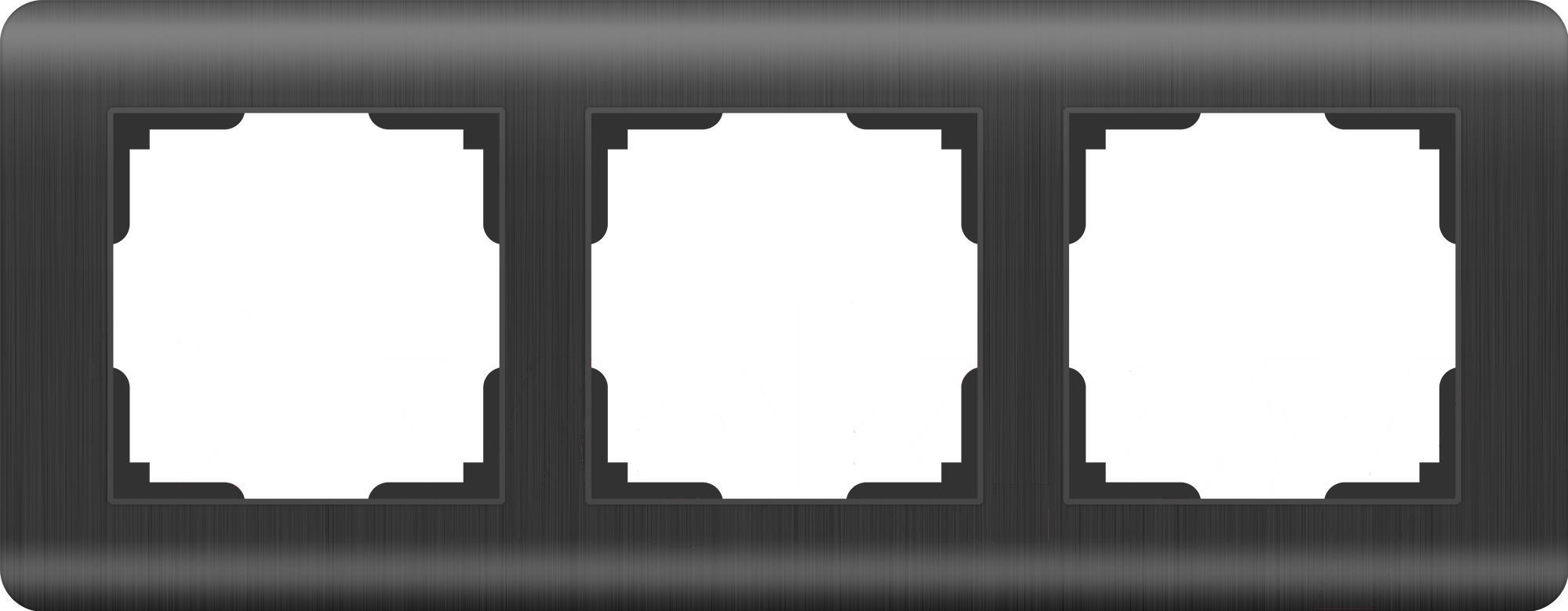 

Розетка и выключатель Werkel WL12-Frame-03 графит, WL12-Frame-03