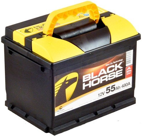 

Автомобильный аккумулятор Black Horse 55 R, 55 R