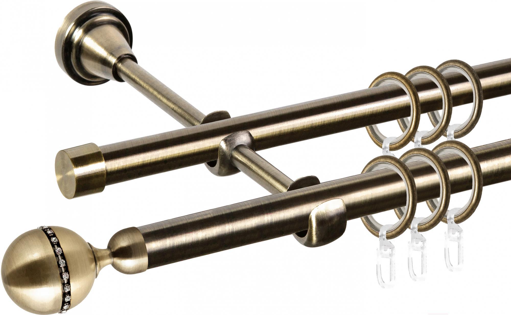 

Карниз АС ФОРОС Grace D16Г/16Г + наконечники Кортеза 1.6м антик