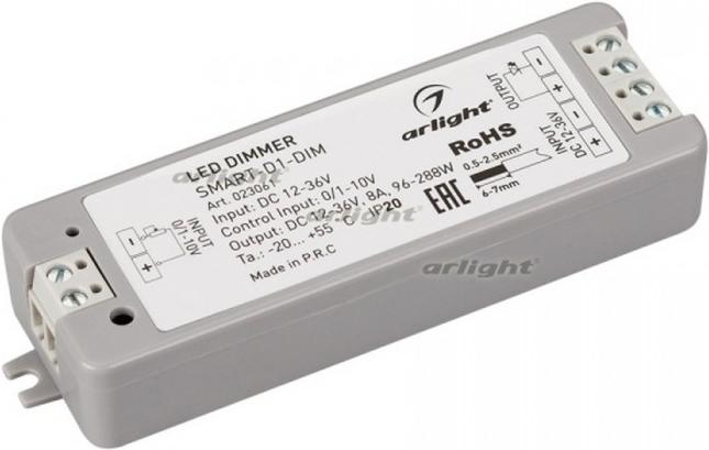 

Arlight Диммер SMART-D1-DIM (12-36V, 0/1-10V) [023061], Диммер Arlight Диммер SMART-D1-DIM (12-36V, 0/1-10V) 023061