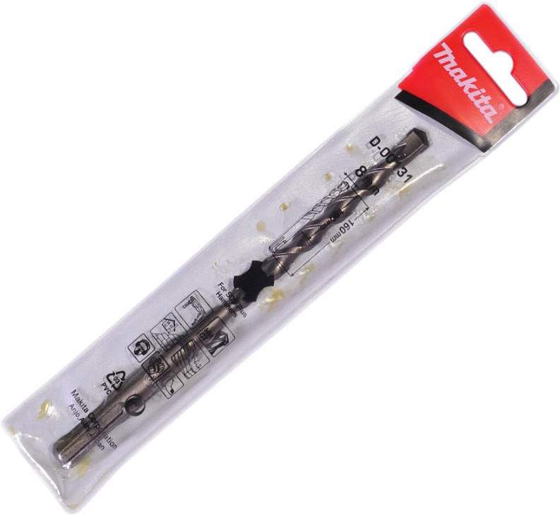 

Бур Makita SDS+ D-00131, Бур Makita SDS-plus Standart 8 160х100мм D-00131