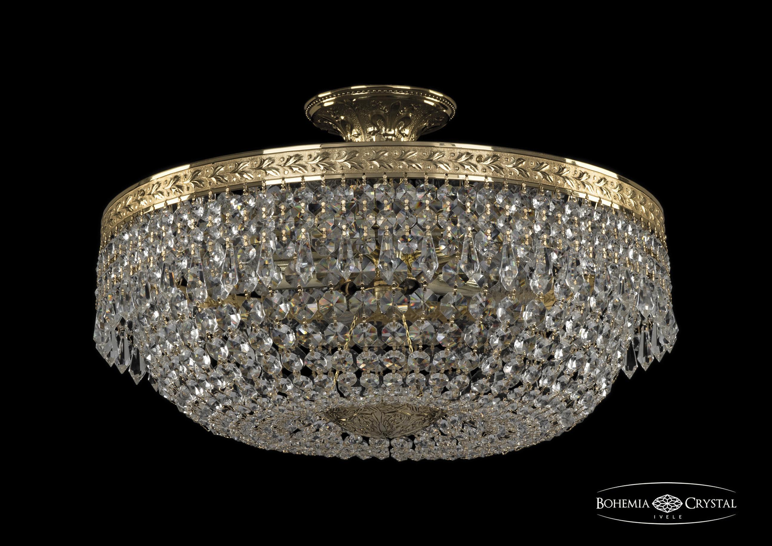 

Люстра на штанге Bohemia Ivele Crystal 19011/45IV G