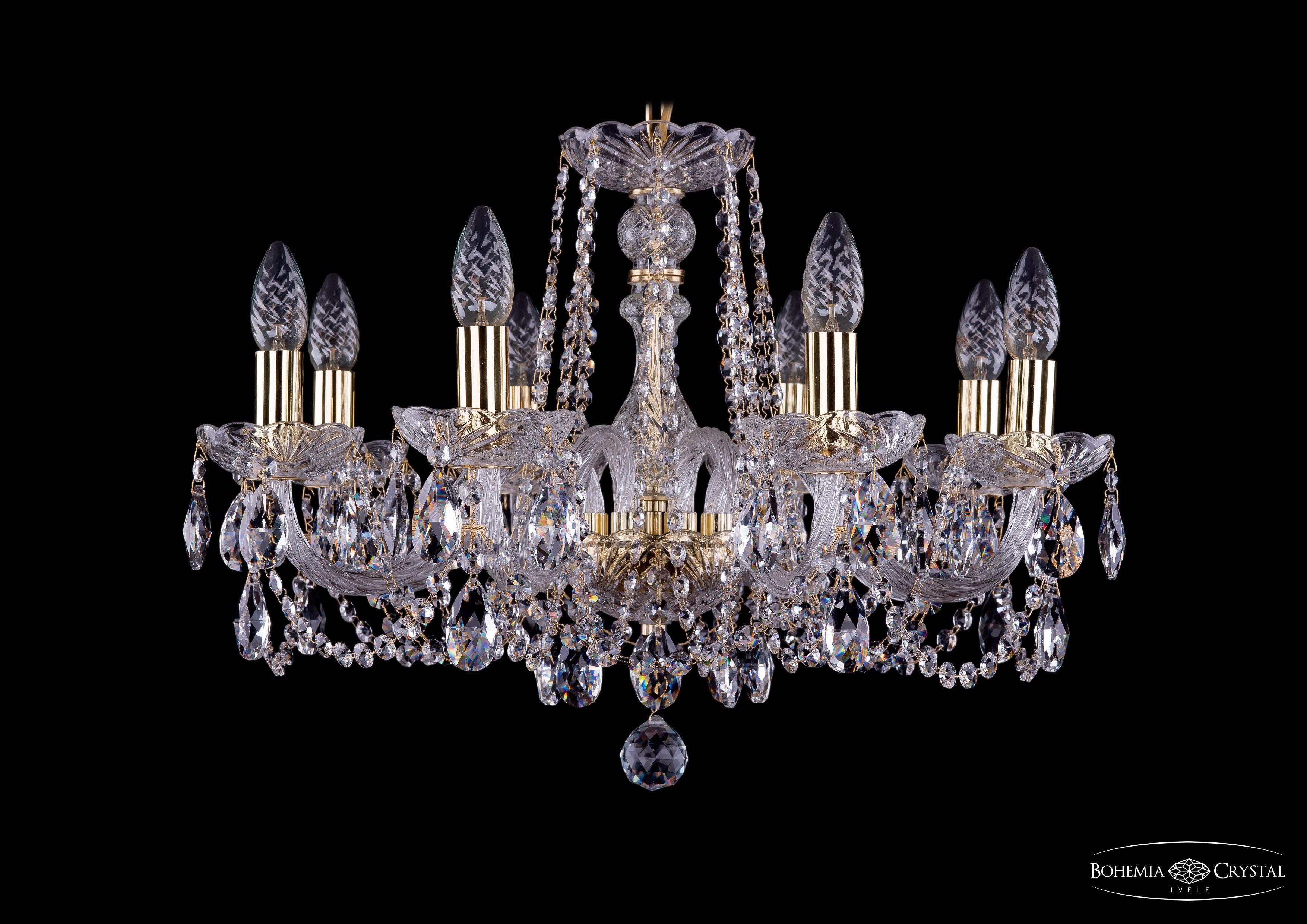 

Подвесная люстра Bohemia Ivele Crystal 1402/8/195/G