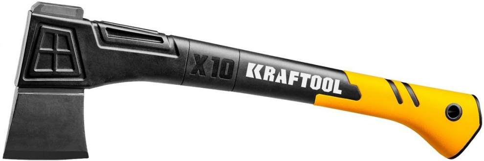 

Топор KRAFTOOL X10 средний черный/оранжевый, Топор Kraftool X10 средний 20660-10 черный/оранжевый