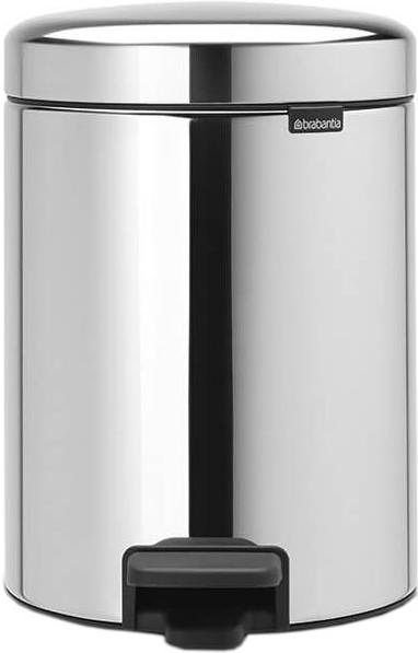 

Мусорное ведро Brabantia Pedal Bin NewIcon 5 л стальной полированный [112621], Pedal Bin NewIcon 5 л
