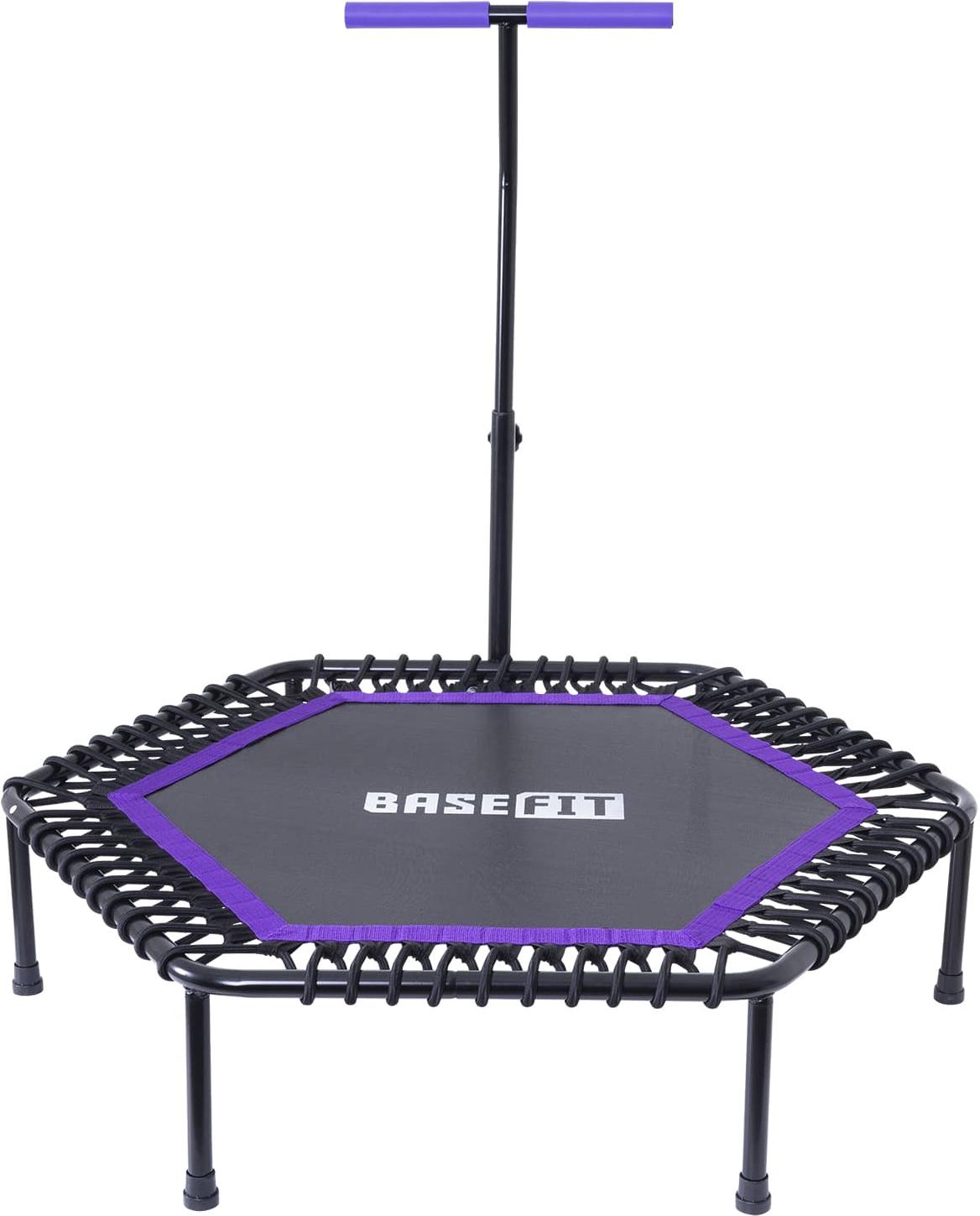 

Батут BaseFit TR-401 112 см с держателем фиолетовый, TR-401 112 см с держателем
